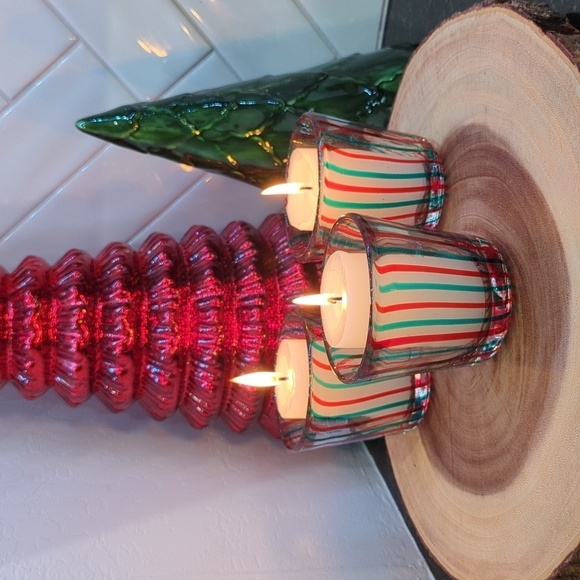 Anthropologie Other - Anthropologie Set Of 3 Tumbler, votive Pietro Glass Decor